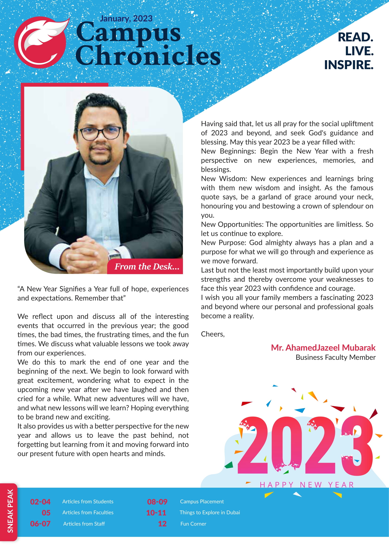 January 2023 Edition cover