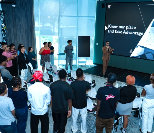 A Student Success Centre session in progress at the Nest Academy campus